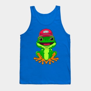 Frog Smiling Cartoon Tank Top